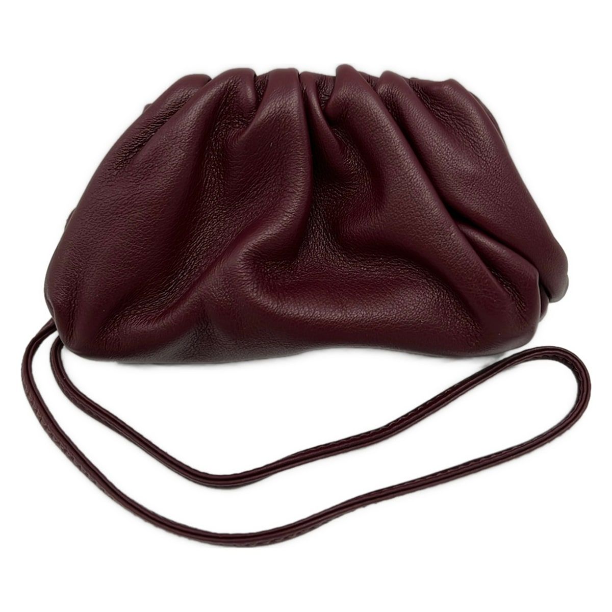 Bottega Veneta Coin Case the Pouch Bordeaux Leather