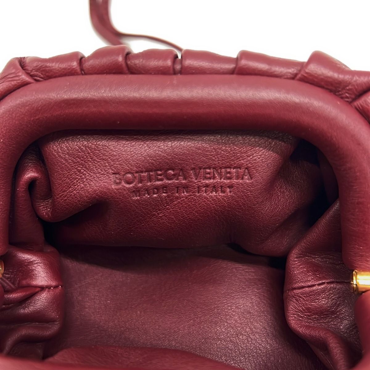 Bottega Veneta Coin Case the Pouch Bordeaux Leather — view 4