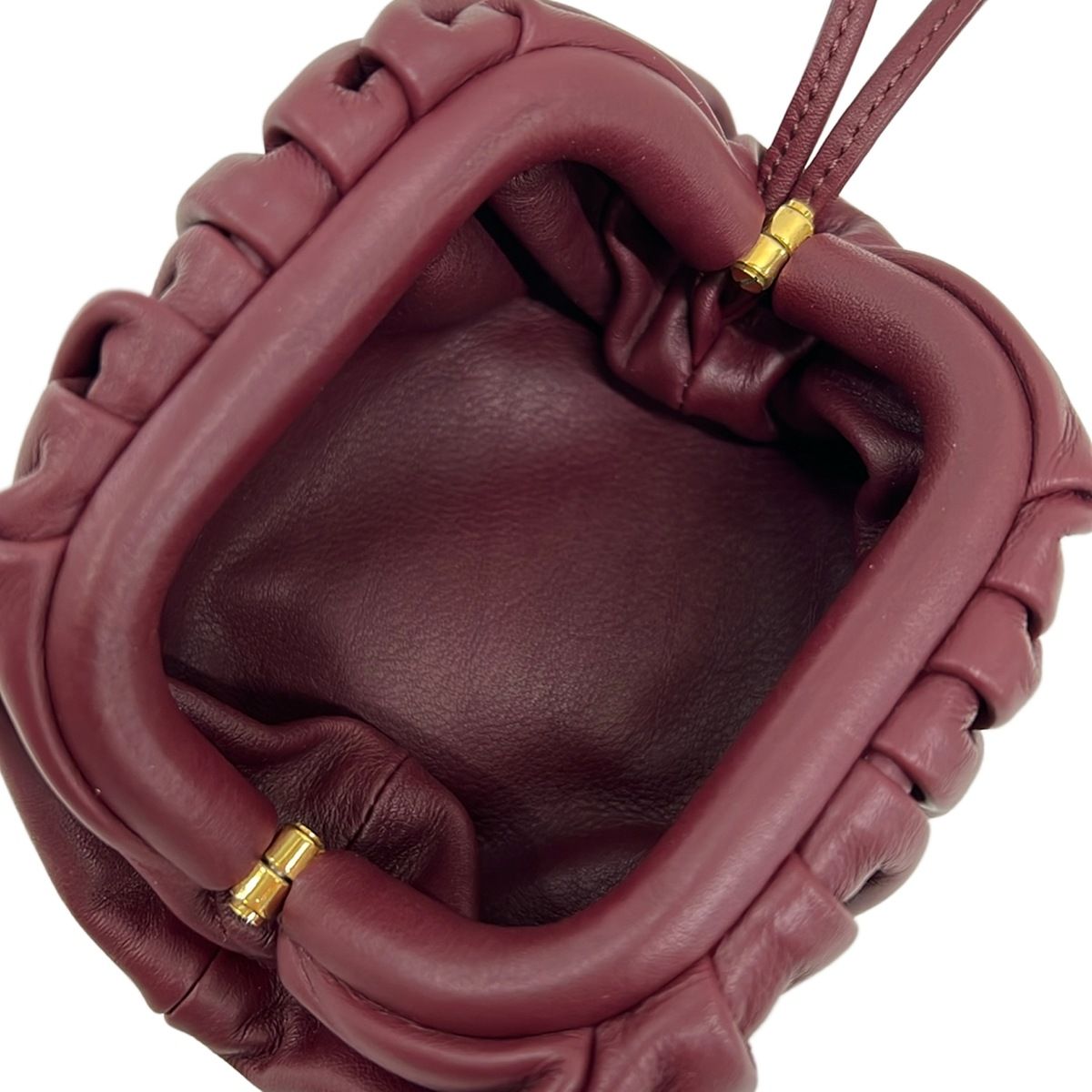 Bottega Veneta Coin Case the Pouch Bordeaux Leather — view 3
