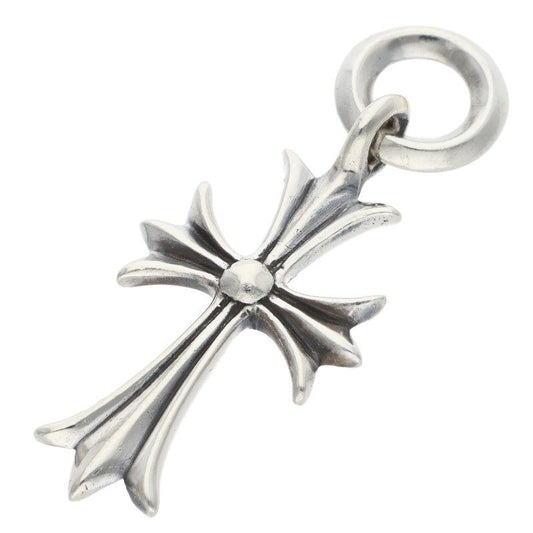 Chrome Hearts Tiny CH Cross Charm Silver Necklace Top
