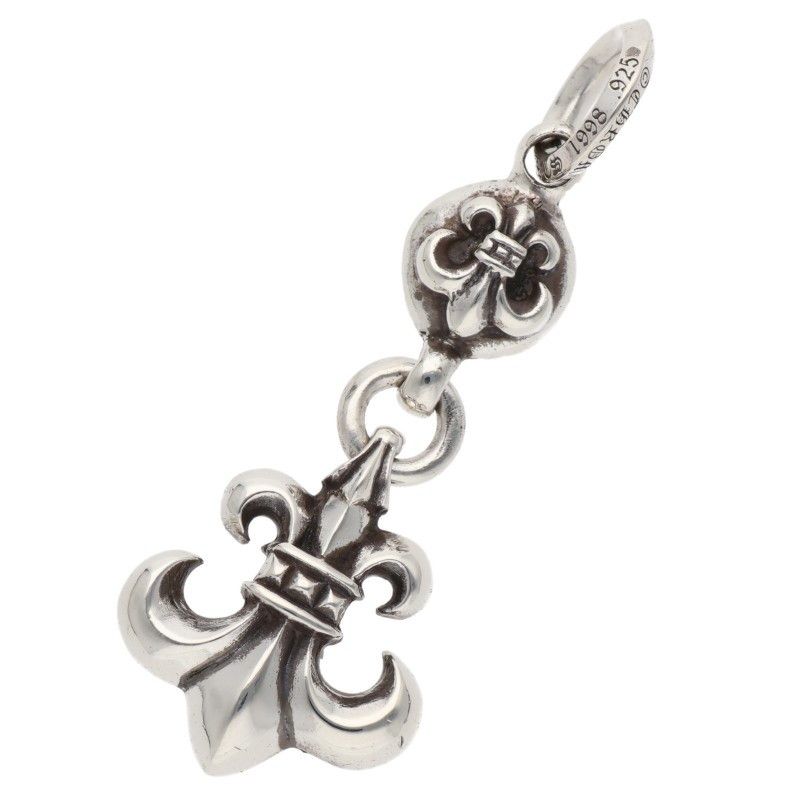 Chrome Hearts BS Fleur BS Charm Silver Necklace Top — view 2
