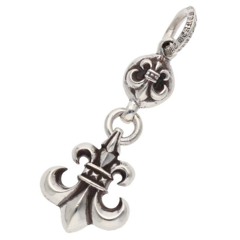 Chrome Hearts BS Fleur BS Charm Silver Necklace Top