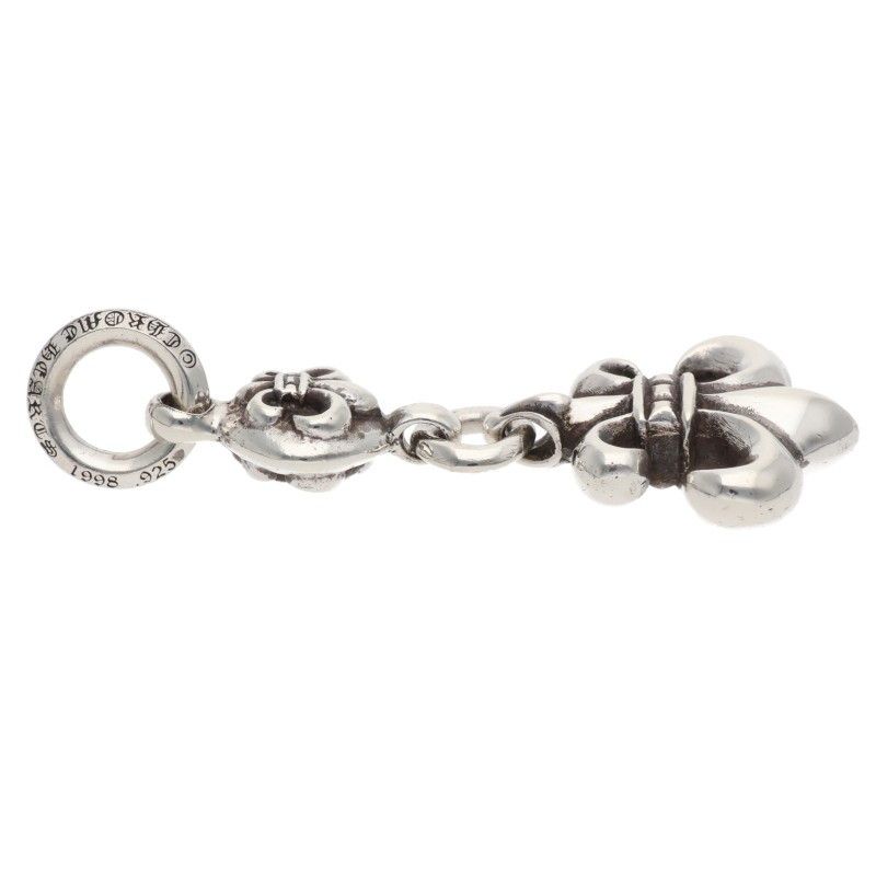 Chrome Hearts BS Fleur BS Charm Silver Necklace Top — view 5