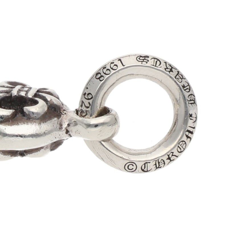Chrome Hearts BS Fleur BS Charm Silver Necklace Top — view 3