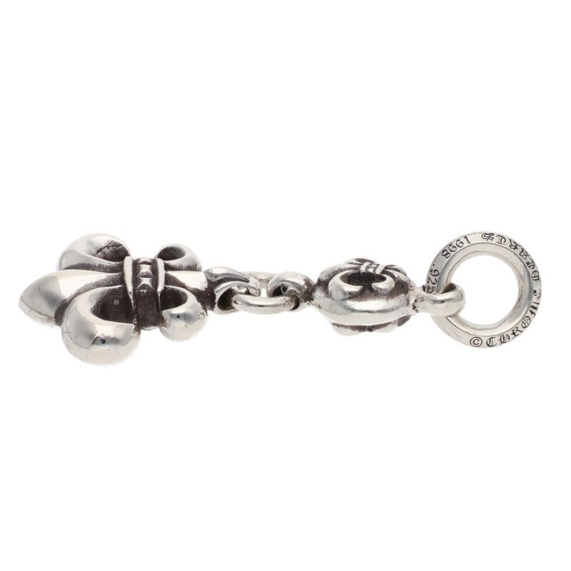 Chrome Hearts BS Fleur BS Charm Silver Necklace Top — view 4
