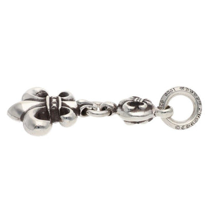 Chrome Hearts BS Fleur BS Charm Silver Necklace Top — view 4