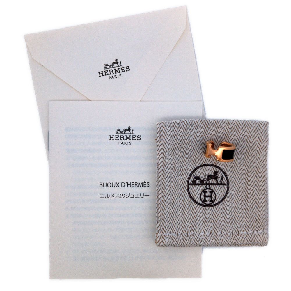 Hermes Olympe Earrings Black — view 5