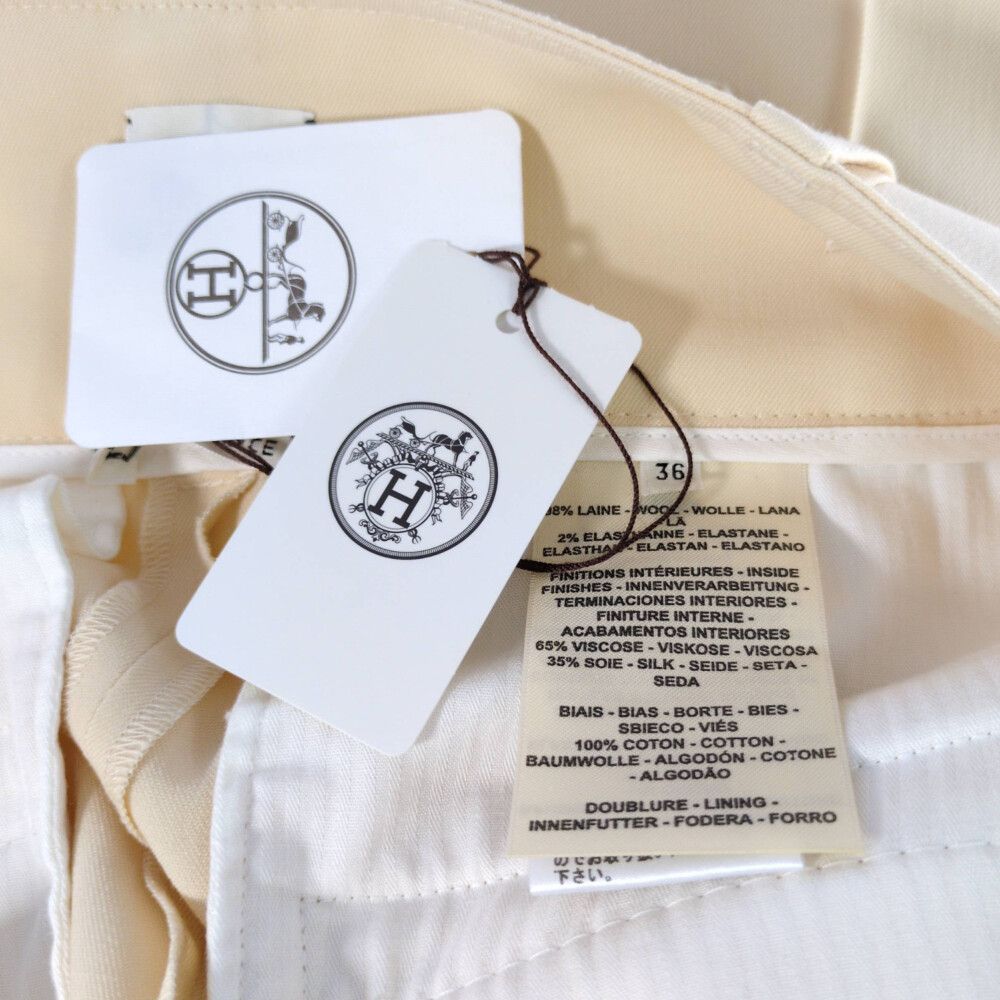 Hermes Pants 36 Beige O-luci-dung — view 5