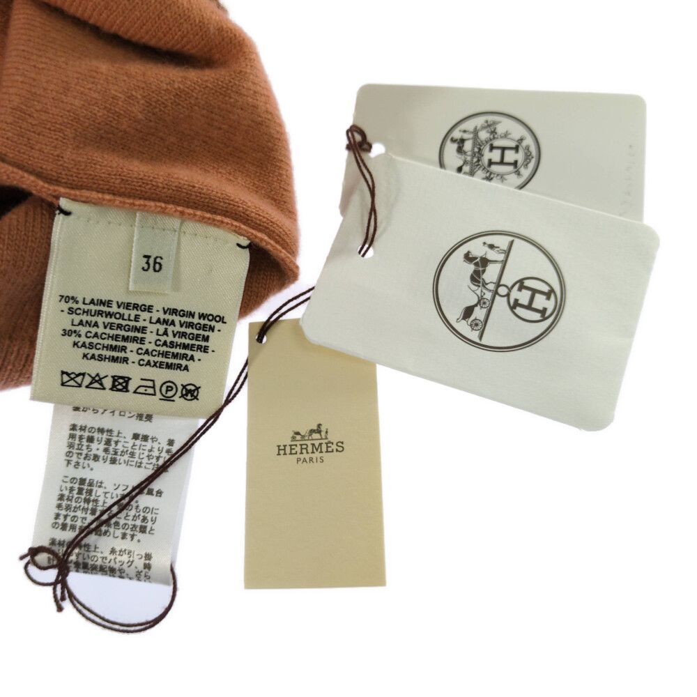 Hermes Knit Dress 36 Orange — view 5
