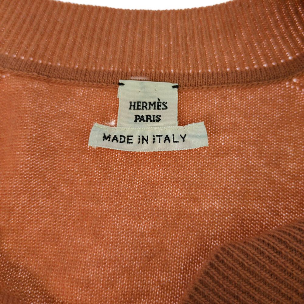 Hermes Knit Dress 36 Orange — view 4