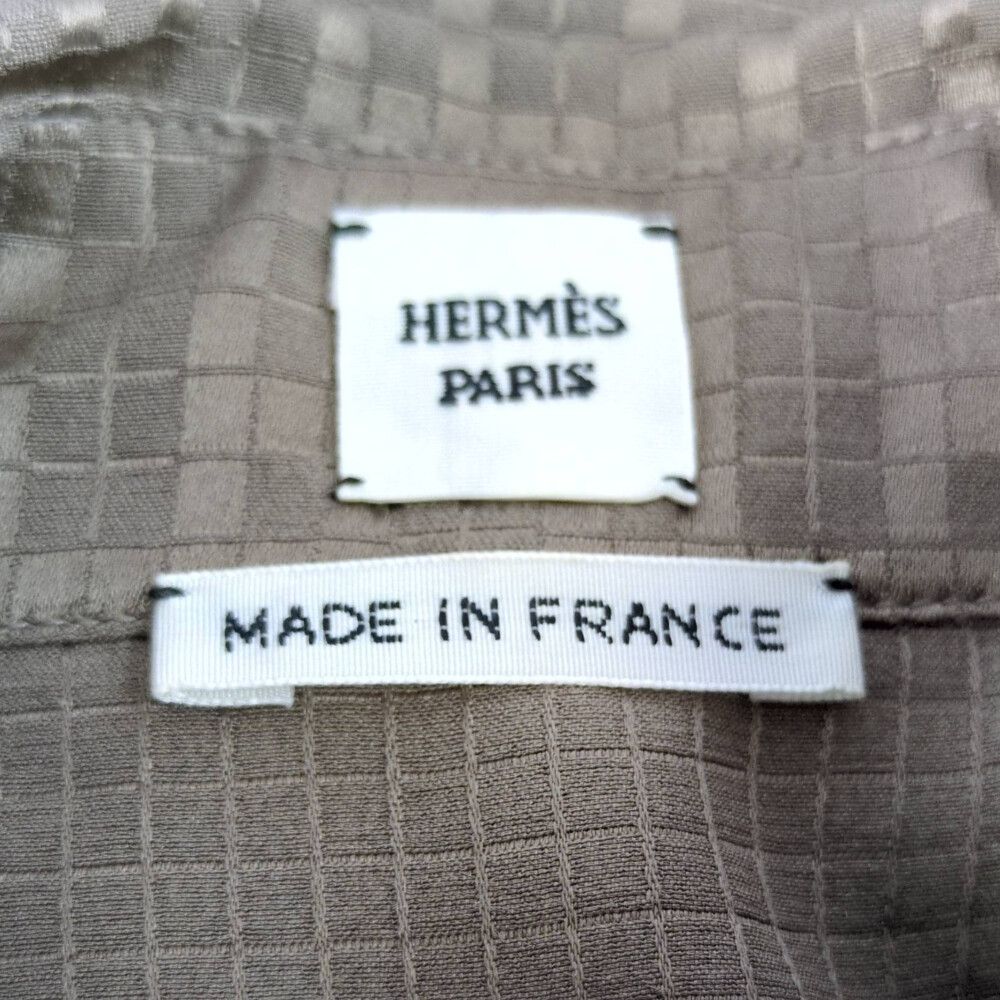 Hermes Silk Shirt 34 Brown leto — view 4