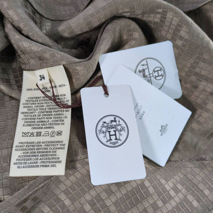 Hermes Silk Shirt 34 Brown leto — view 5