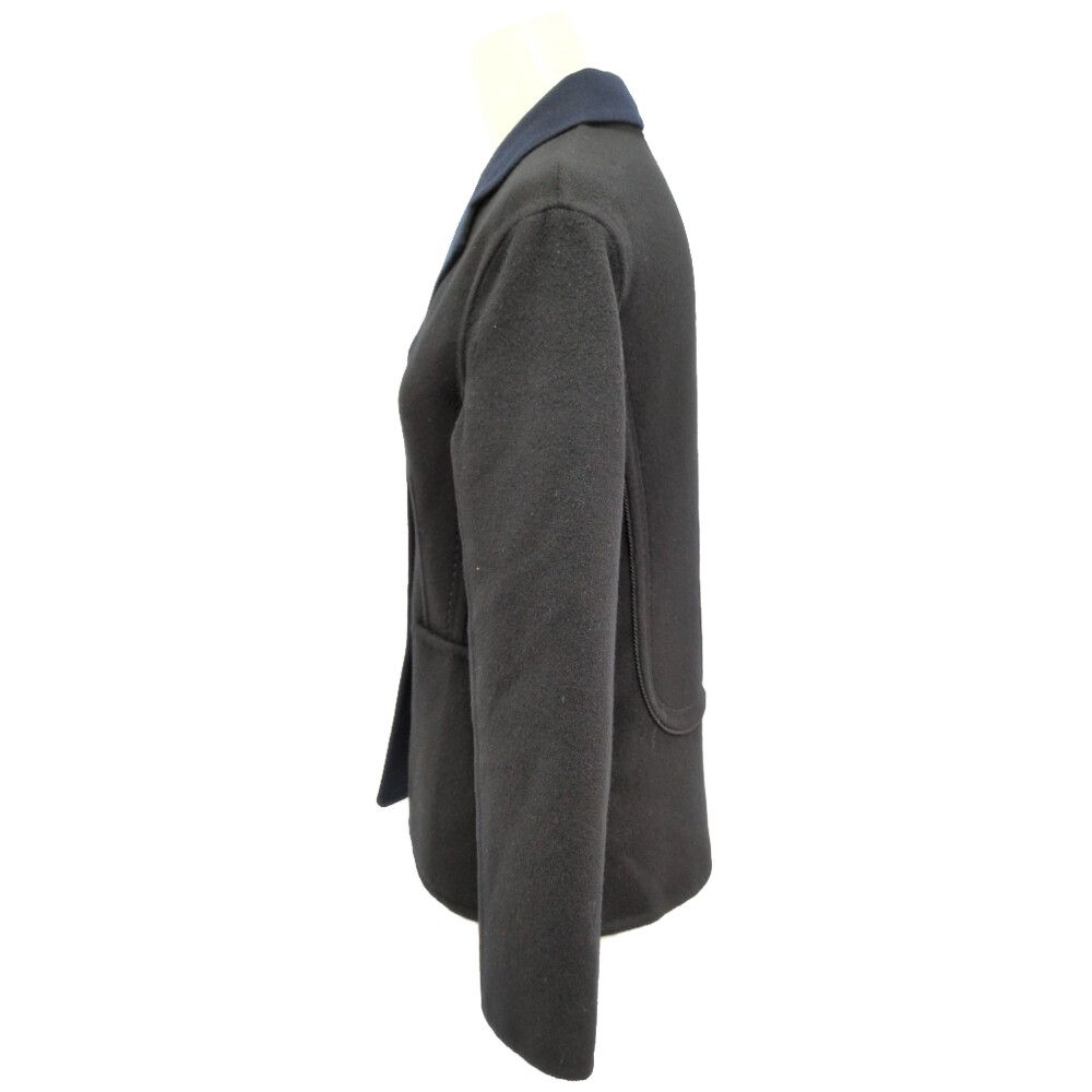 Hermes Cashmere Jacket 36 Black Navy — view 2