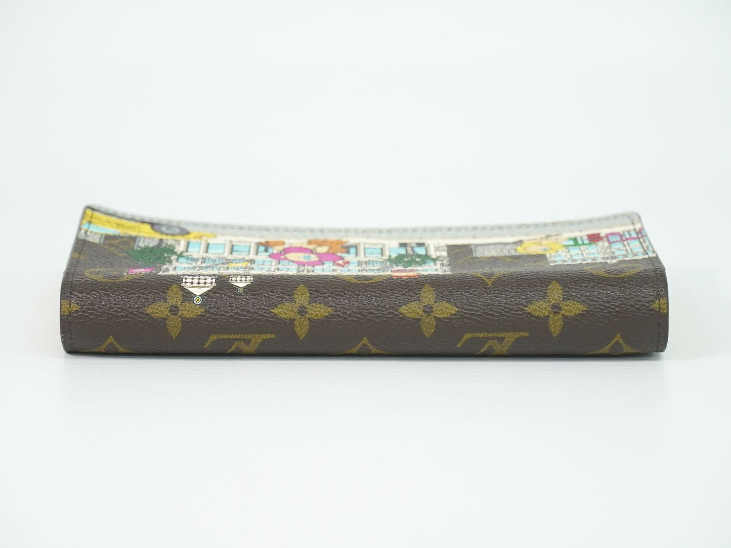 Louis Vuitton LV Portefeuille Sarah Vivienne Monogram Wallet Brown Multicolor — view 5