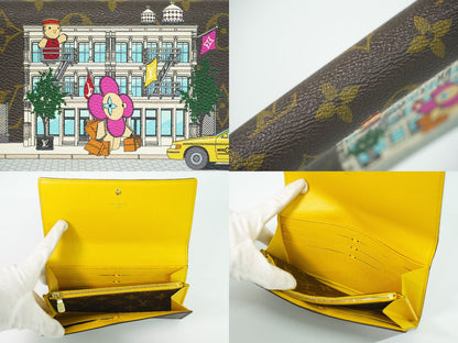 Louis Vuitton LV Portefeuille Sarah Vivienne Monogram Wallet Brown Multicolor — view 7