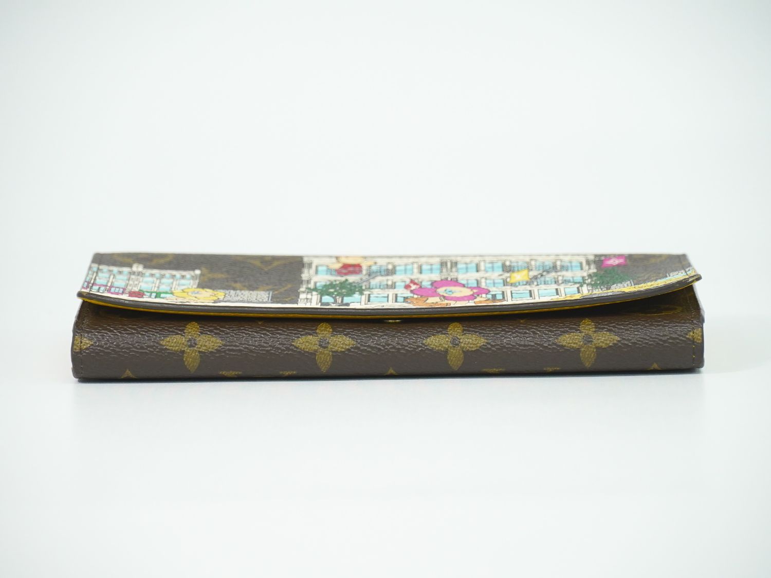 Louis Vuitton LV Portefeuille Sarah Vivienne Monogram Wallet Brown Multicolor — view 3