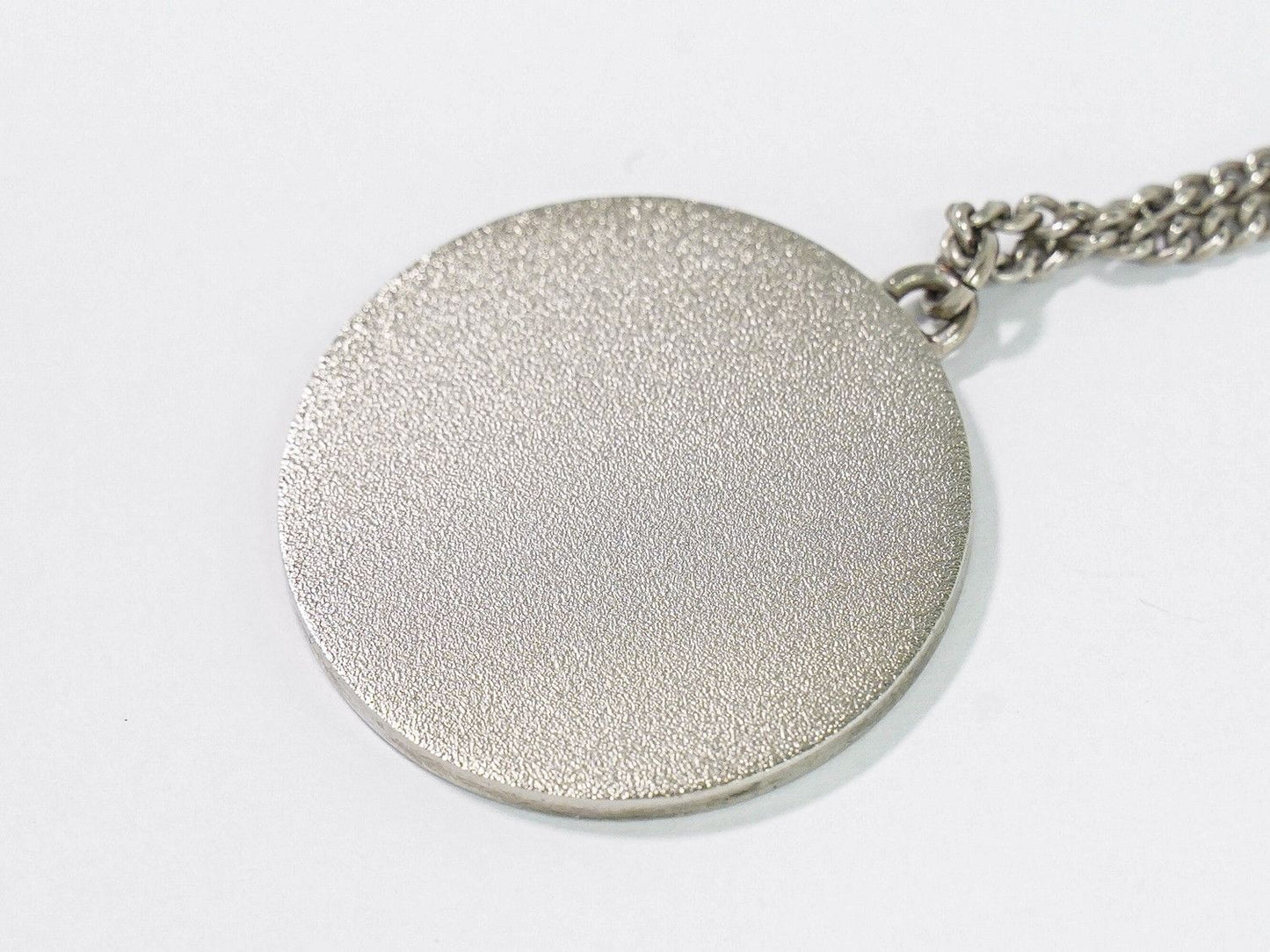 Chanel Air Line CC Logo Stripe Necklace Pendant Metal Silver Multicolor — view 5