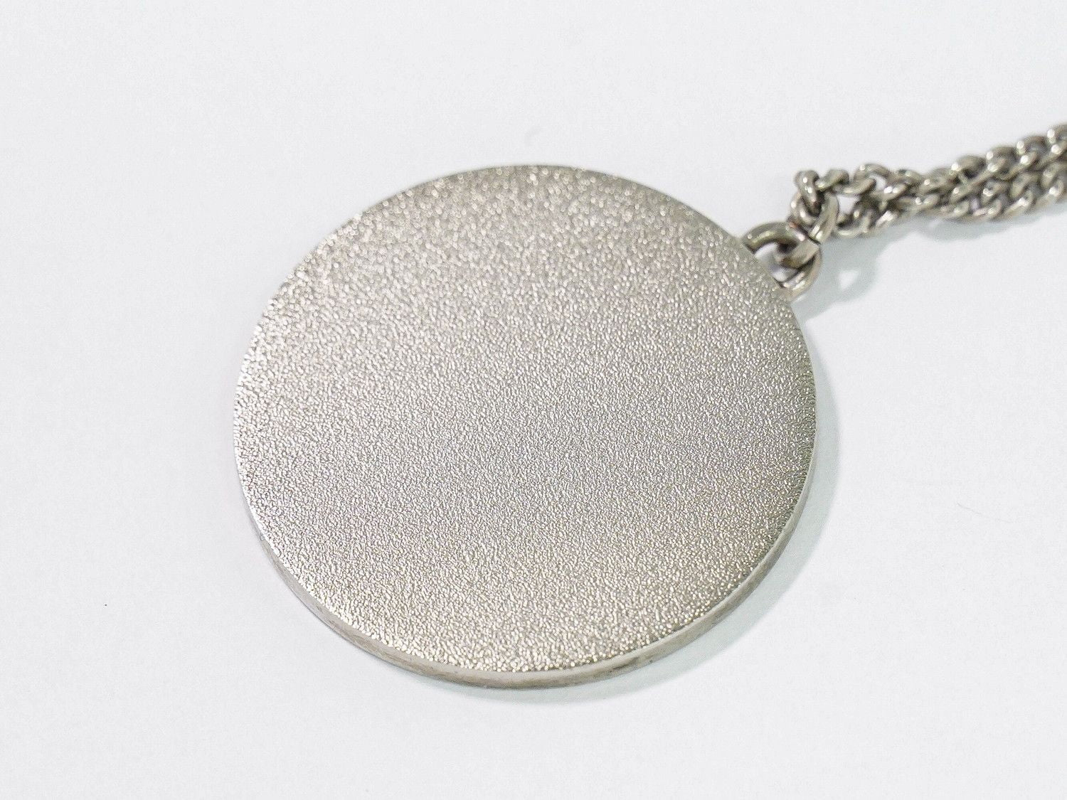 Chanel Air Line CC Logo Stripe Necklace Pendant Metal Silver Multicolor — view 5