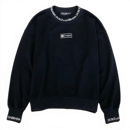 Dolce & Gabbana List Price & Logo Crew Neck Icon Sweatshirt XS Black D&G — view 2