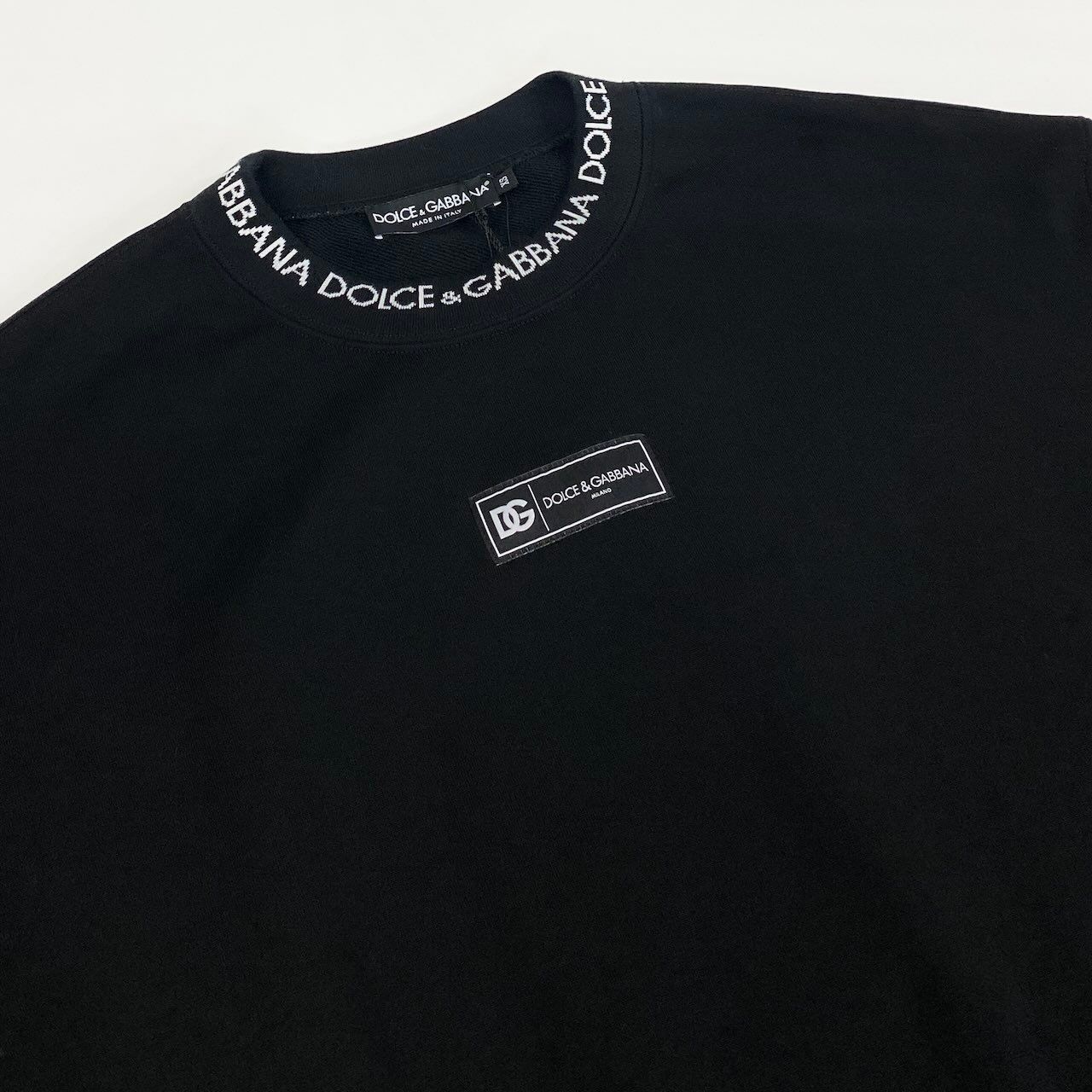 Dolce & Gabbana List Price & Logo Crew Neck Icon Sweatshirt XS Black D&G — view 4