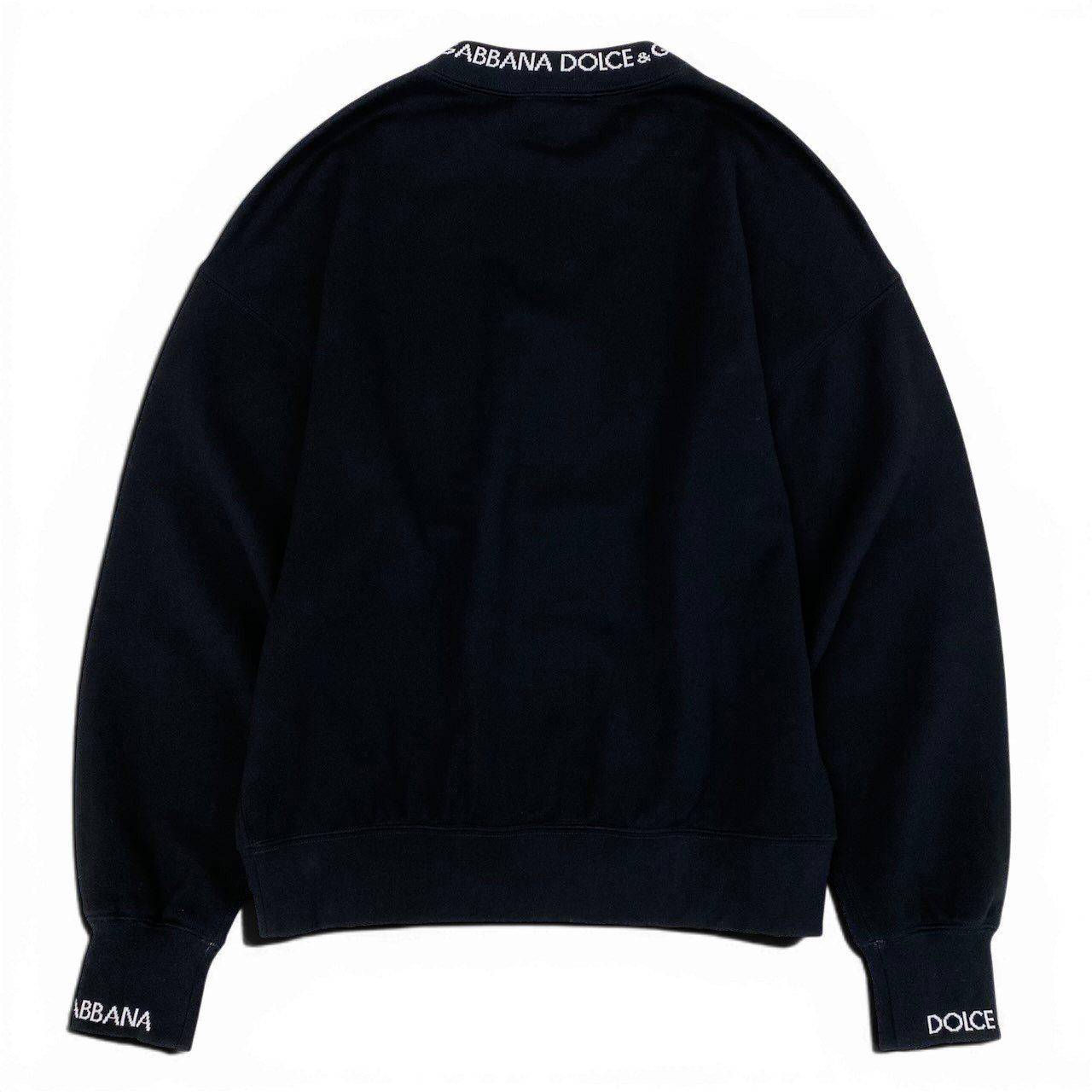 Dolce & Gabbana List Price & Logo Crew Neck Icon Sweatshirt XS Black D&G — view 3