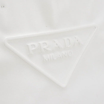 Prada Triangle Logo Tote Leather — view 7