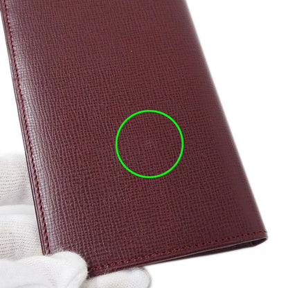 Cartier Wallet Leather Bordeaux Red — view 8