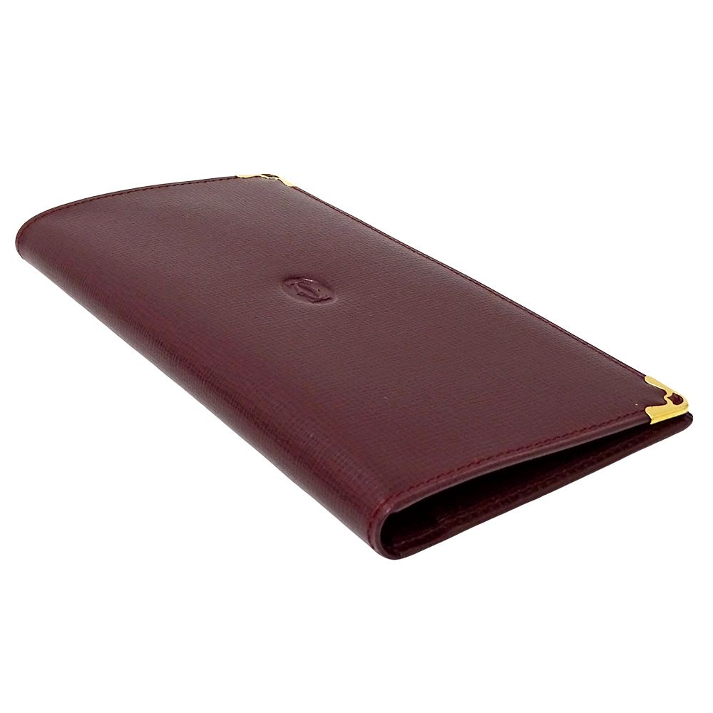 Cartier Wallet Leather Bordeaux Red — view 3