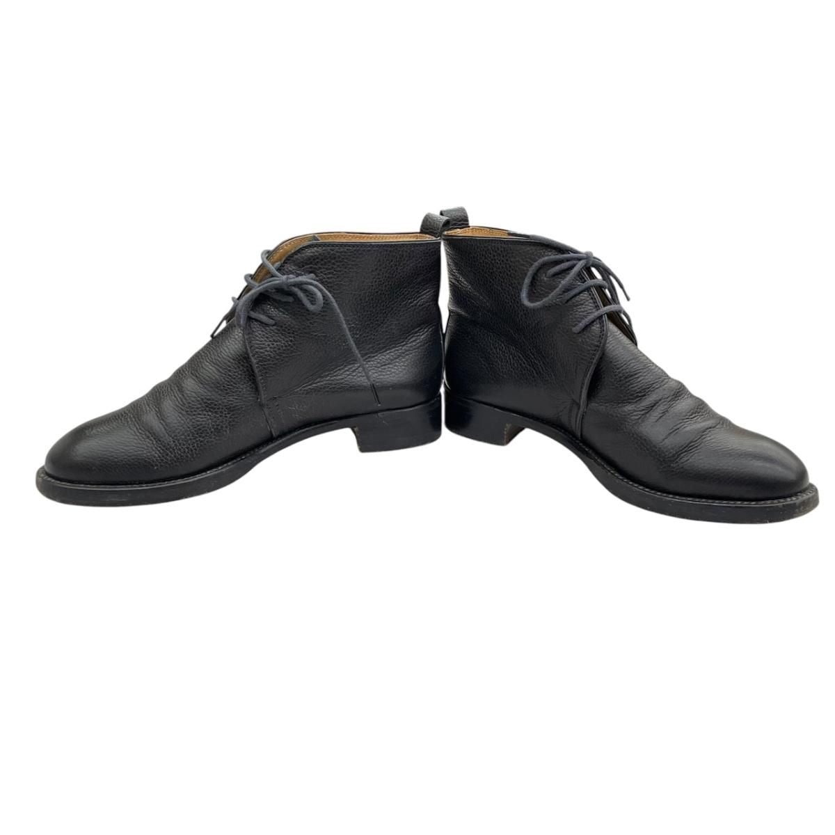 Hermes Chukka Boots Leather Black — view 6