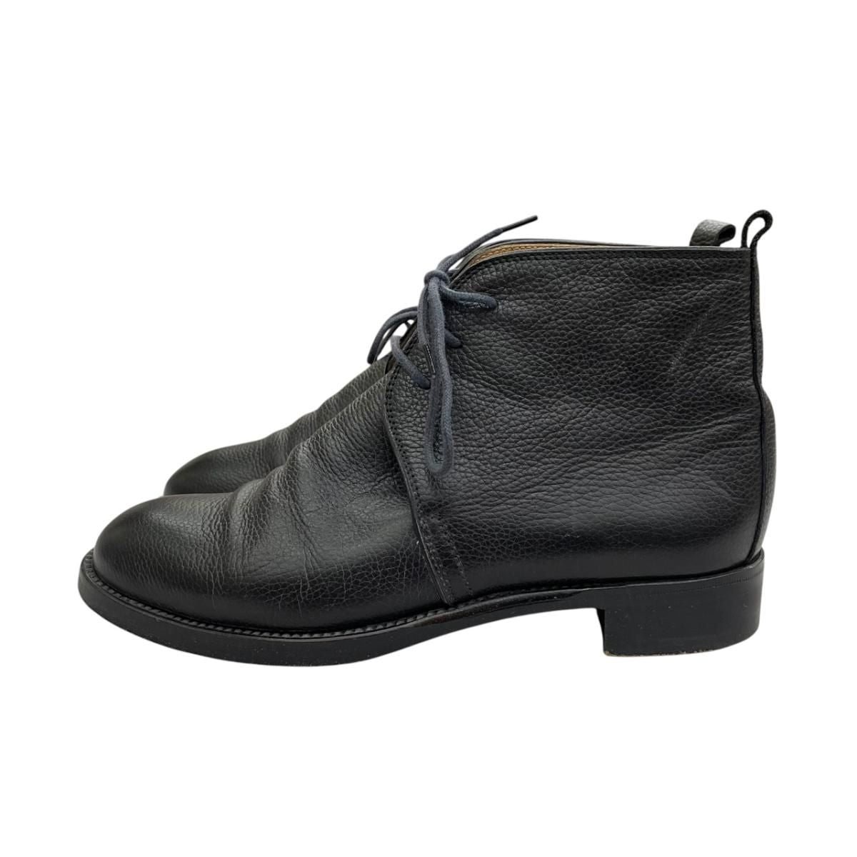 Hermes Chukka Boots Leather Black