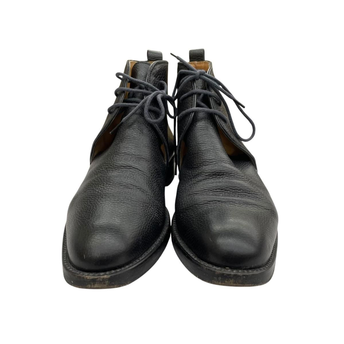 Hermes Chukka Boots Leather Black — view 3