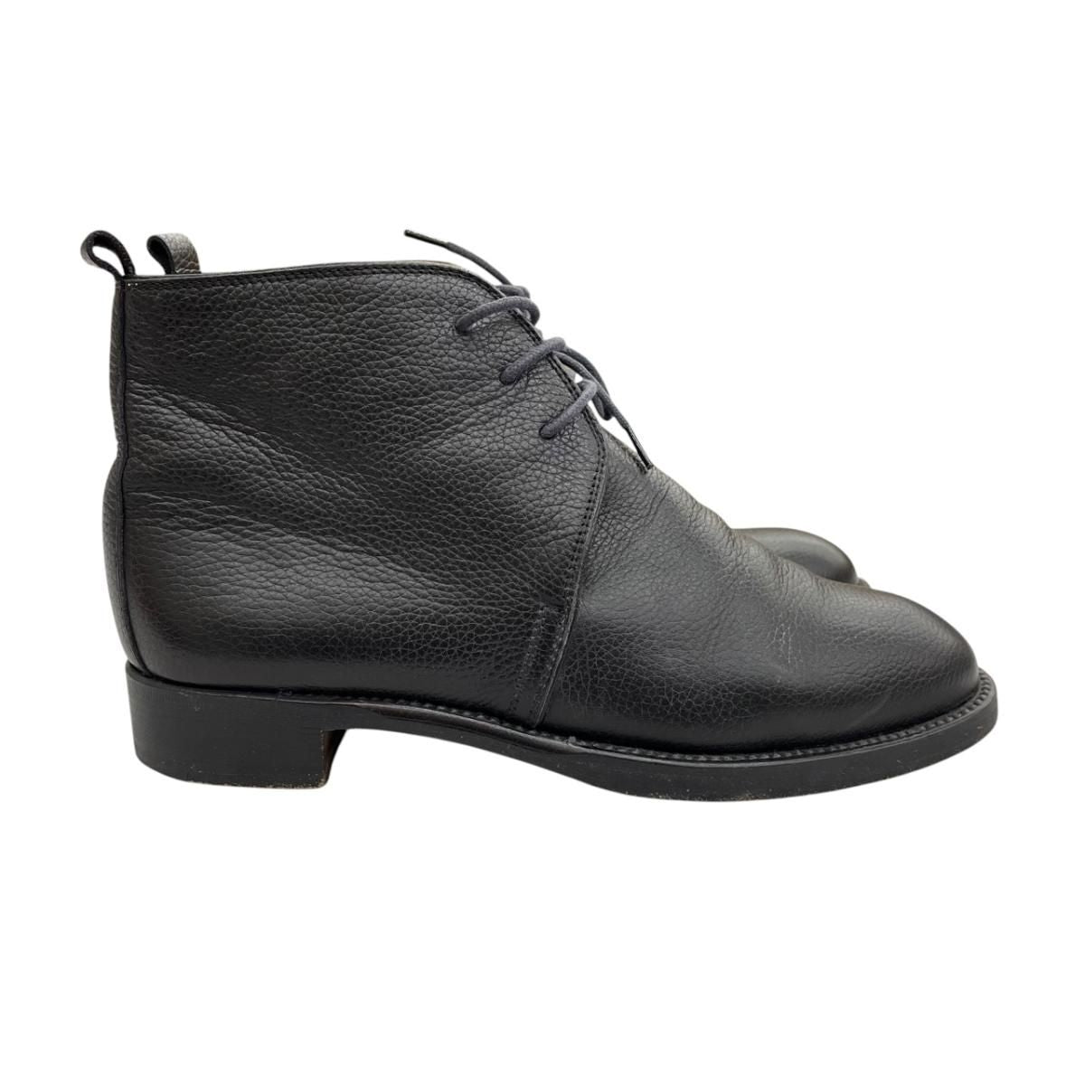 Hermes Chukka Boots Leather Black — view 2
