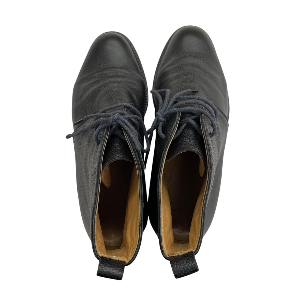 Hermes Chukka Boots Leather Black — view 4