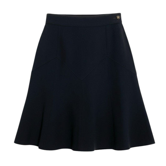 Chanel Wool Skirt Contrast
