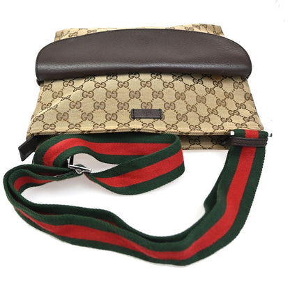 Gucci Sherry Line Shoulder Bag GG Beige Canvas Leather — view 5