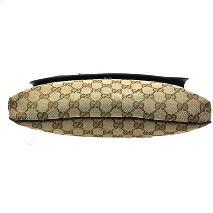 Gucci Sherry Line Shoulder Bag GG Beige Canvas Leather — view 6
