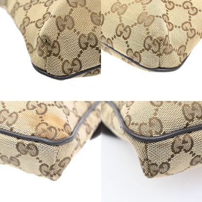 Gucci Sherry Line Shoulder Bag GG Beige Canvas Leather — view 7
