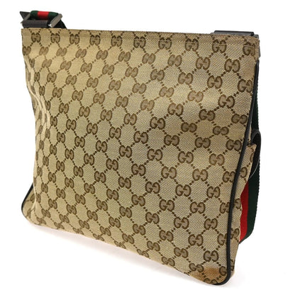 Gucci Sherry Line Shoulder Bag GG Beige Canvas Leather — view 4