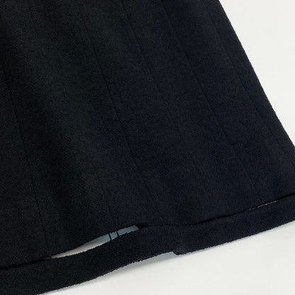Chanel Tweed Tight Skirt CC Logo 38 Black — view 5