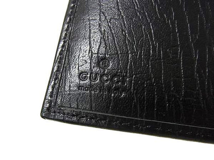 Gucci Sherry Line GG Canvas Leather Wallet Coin Purse Black — view 6