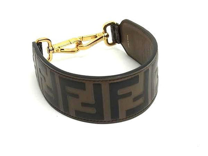 Fendi Leather Brown Strap