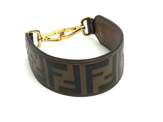 Fendi Leather Brown Strap