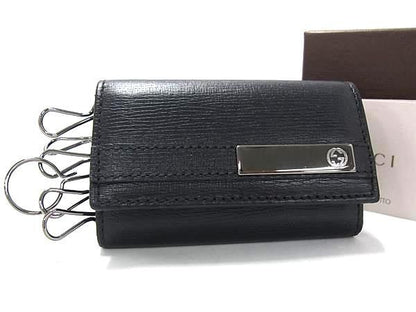 Gucci Leather 6 Key Case Key Holder