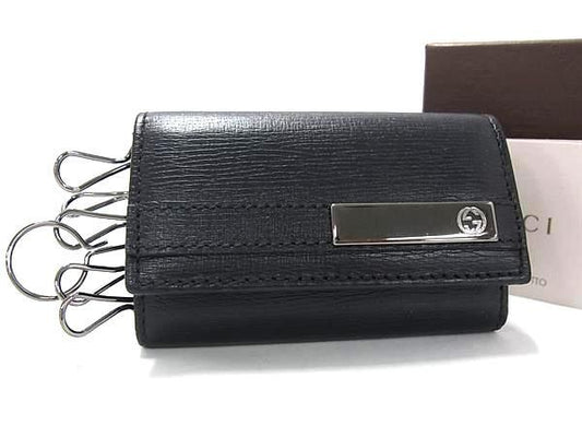 Gucci Leather 6 Key Case Key Holder