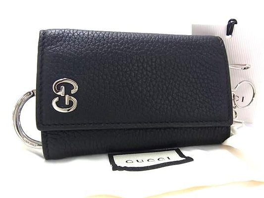 Gucci Leather 6 Key Case Key Holder