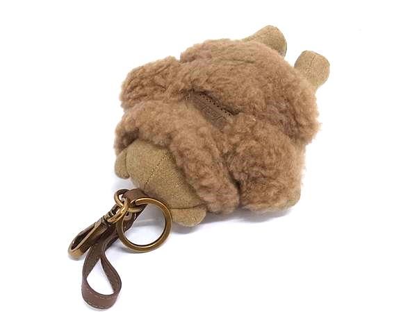 Max Mara coat Canvas Leather Key Holder Tree Ring Brown — view 2