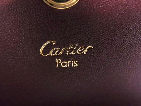 Cartier Leather Coin Case Purse LadyBordeaux — view 5