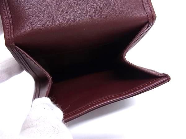 Cartier Leather Coin Case Purse LadyBordeaux — view 4