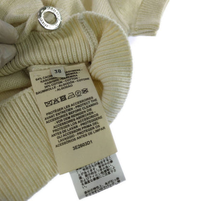 Hermes Short Sleeveknit Sweater 38 Beige Cashmere O-luci-dung — view 5
