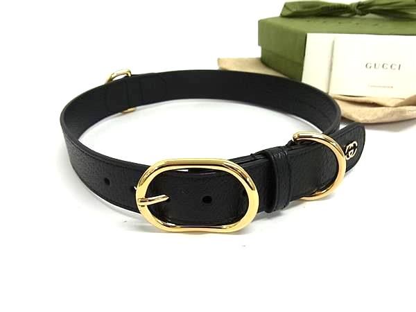 Gucci Interlocking Leather XL Black Shoulder Bag
